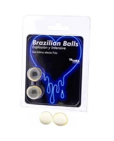 TALOKA - 2 BALLES BRÉSILIENNES GEL EXCITANT EFFET FROID & VIBRATION