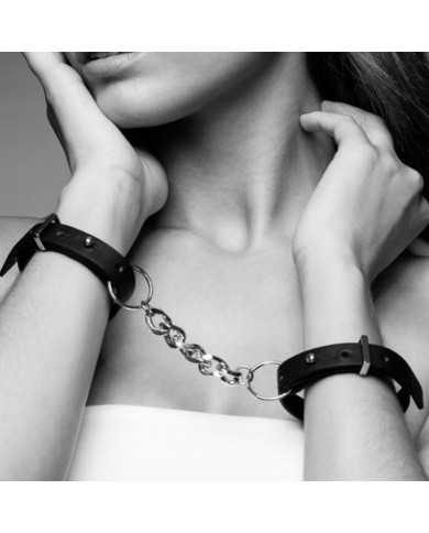 BIJOUX - INDISCRETS MAZE MENOTTES BRACELETS NOIR